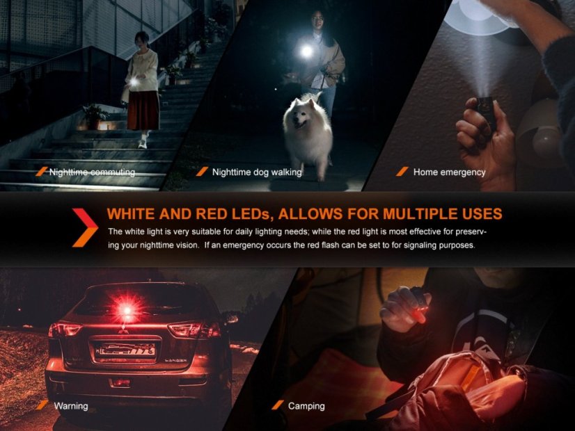 Fenix | E03R V2.0 - Farba: Sivá