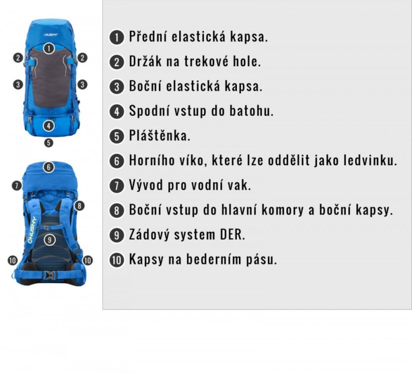 Husky | Rony 50 New - Farba: Vínová, Veľkosť: 50 L