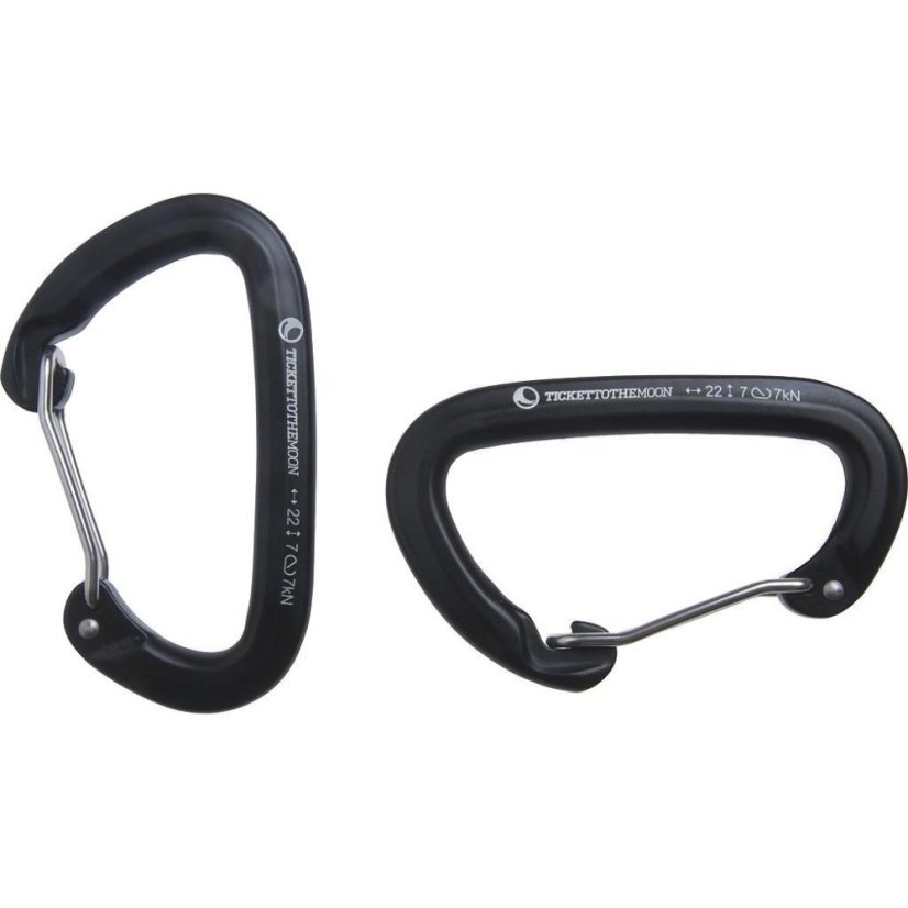 TTTM | Carabiner - Farba: Black 10 kN