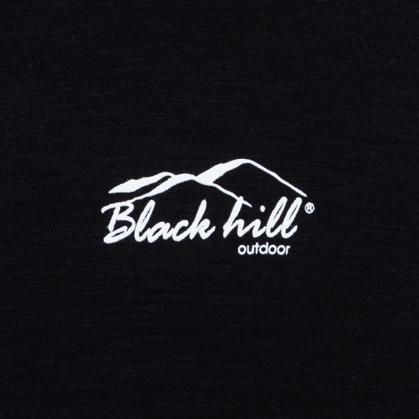 Black Hill | Merino Men T-Shirt KR S140 - Farba: čierna, Veľkosť: M