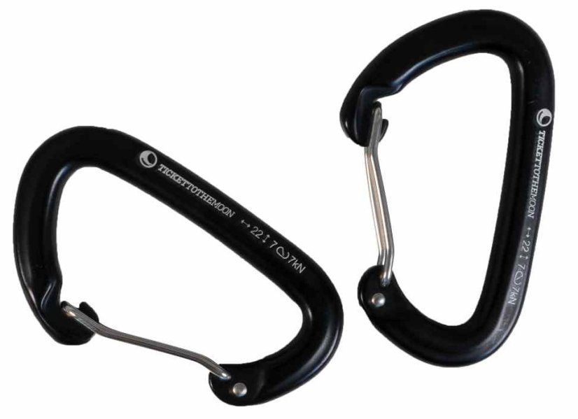 TTTM | Carabiner - Farba: Black 10 kN