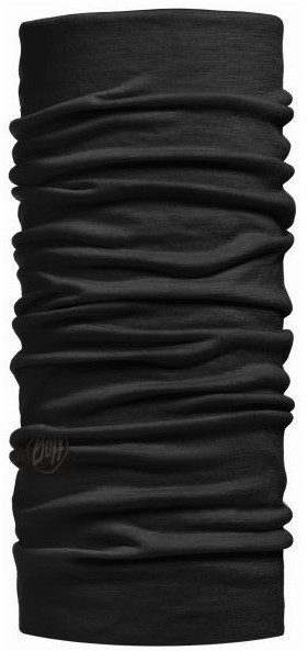 Merino Wool Buff Lightweight - Motív: Solid, Vzor: Black