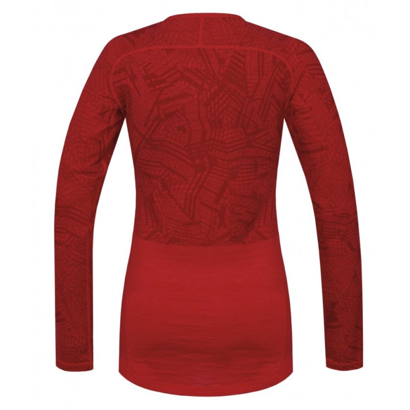 Husky | Merino 100 L Tričko LS 2021 - Farba: Červená, Veľkosť: M