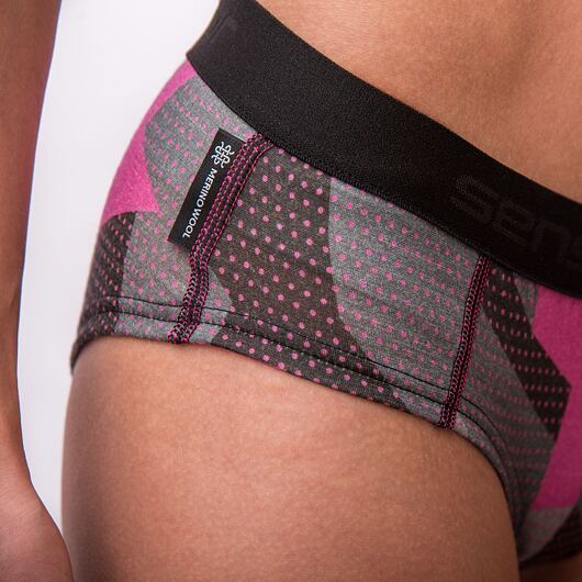 Sensor | Merino Impress Briefs W - Farba: Čierna / Pattern, Veľkosť: M