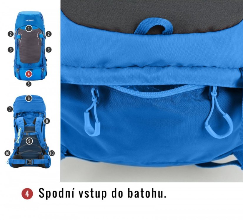 Husky | Rony 50 New - Farba: Vínová, Veľkosť: 50 L