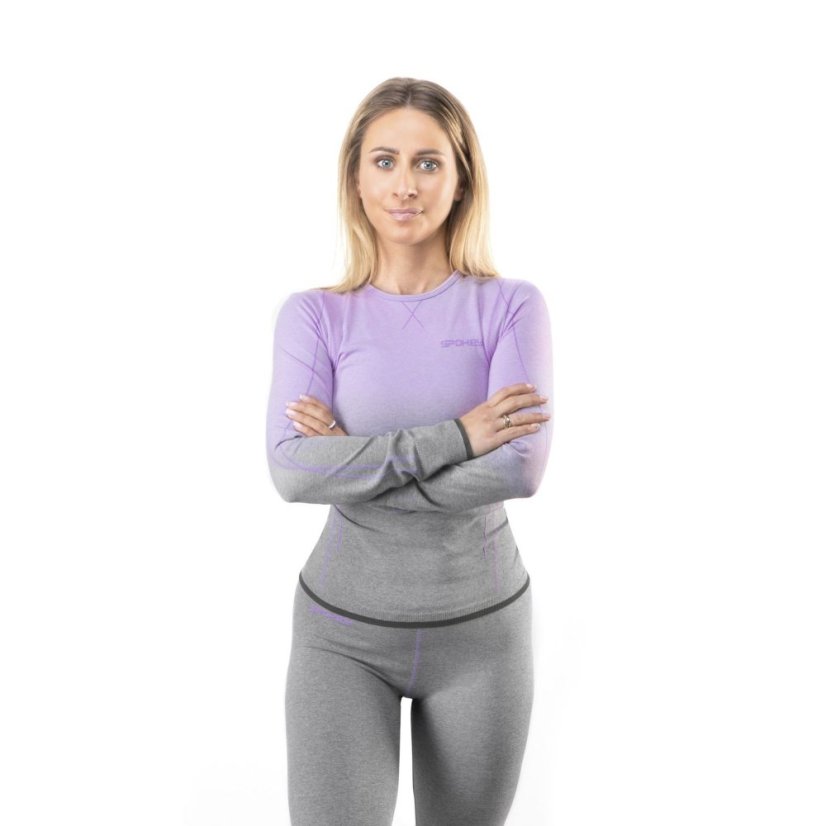 Spokey | Flora Set - Farba: Sivá-Ružová, Veľkosť: S / M