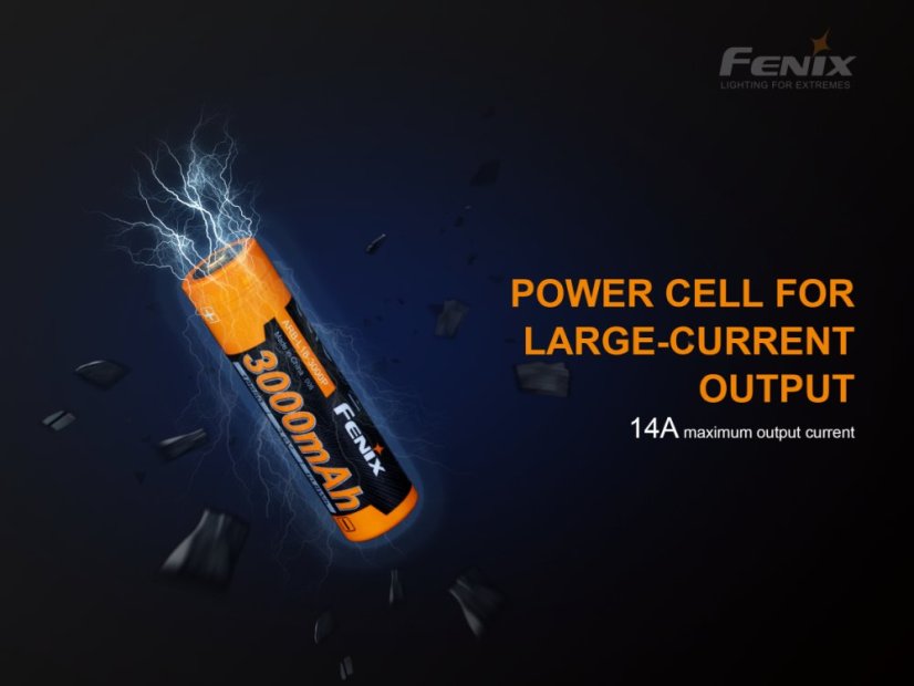 Fenix | Akumulátor 18650 High Current - Kapacita: 3000 mAh