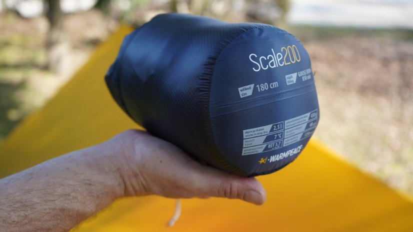 Warmpeace | Scale 200 - Strana zipsu: Ľavá, Farba spacáku: Shark Blue, Výška postavy: 180 cm