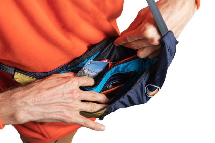 TTTM | Sling Bag - Farba: Navy Blue / Sparkling Gold