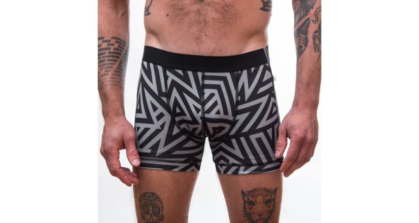 Sensor | Coolmax Impress Boxers - Farba: Čierna / Stars, Veľkosť: 2XL