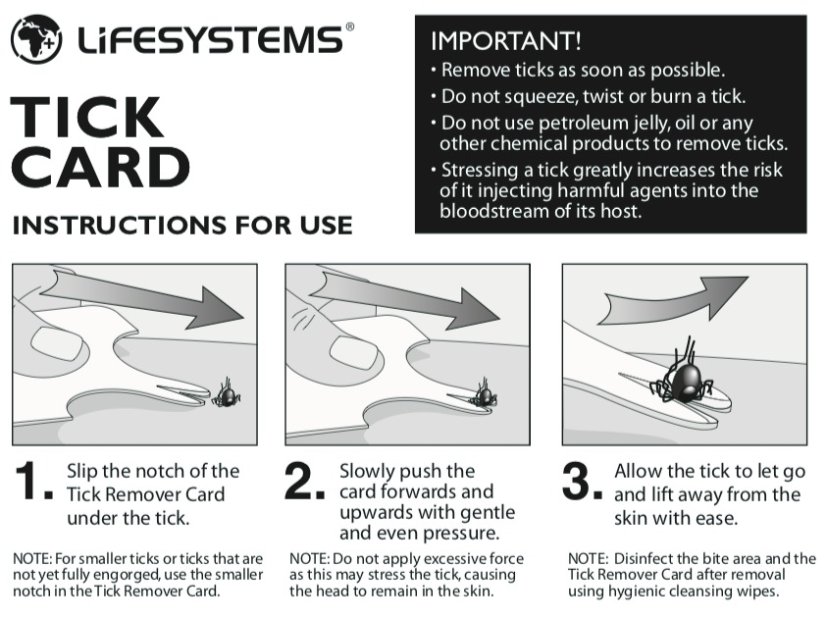 Lifesystems | Tick Remover Card