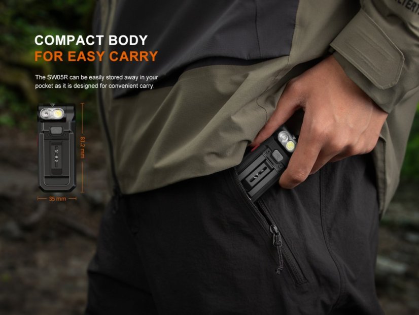 Fenix | SW05R-RED - Farba: Čierna