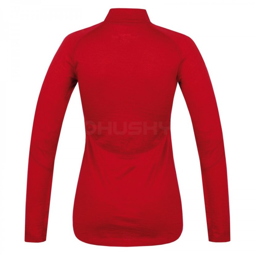 Husky | Merino 100 L Tričko Zip LS - Farba: Čierna, Veľkosť: XL