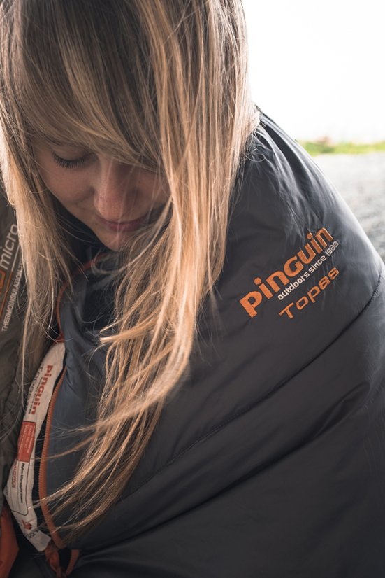 Pinguin | Topas CCS - Strana zipsu: Ľavá, Farba spacáku: Šedá, Výška postavy: 185 cm