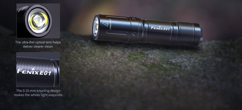 Fenix | E01 V2.0 - Farba: Čierna