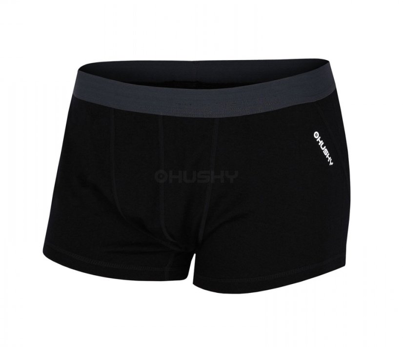 Husky | Merino 100 M Boxerky - Farba: Čierna, Veľkosť: S