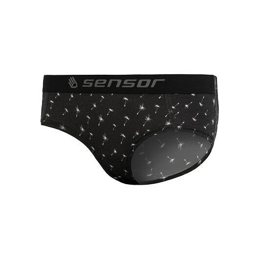 Sensor | Merino Impress Briefs W - Farba: Čierna / Pattern, Veľkosť: M