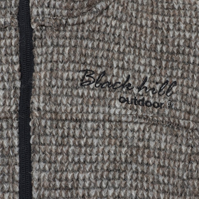 Black Hill | Merino Women Hoodie Woolie - Farba: Hnedá- melír, Veľkosť: M