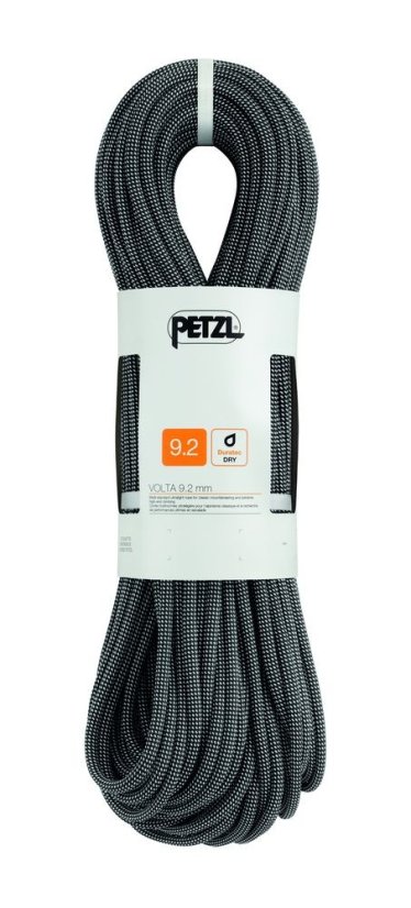 Petzl | Volta 9,2 - Farba: Sivá, Dĺžka: 60 m