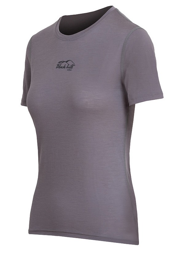 Black Hill | Merino Women T-Shirt KR S160 - Farba: Sivá, Veľkosť: M