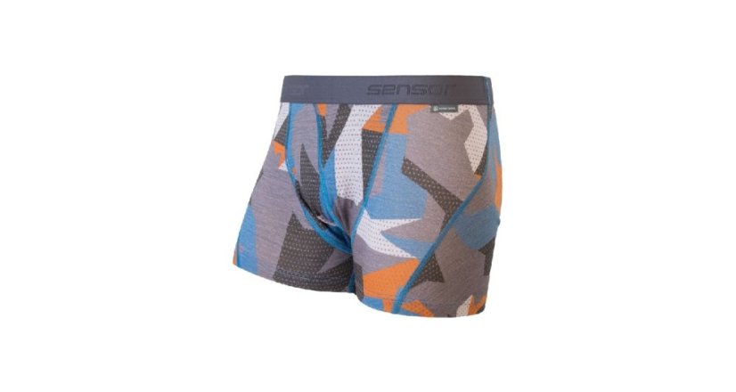 Sensor | Merino Impress Boxers - Farba: Čierna / Camo, Veľkosť: M