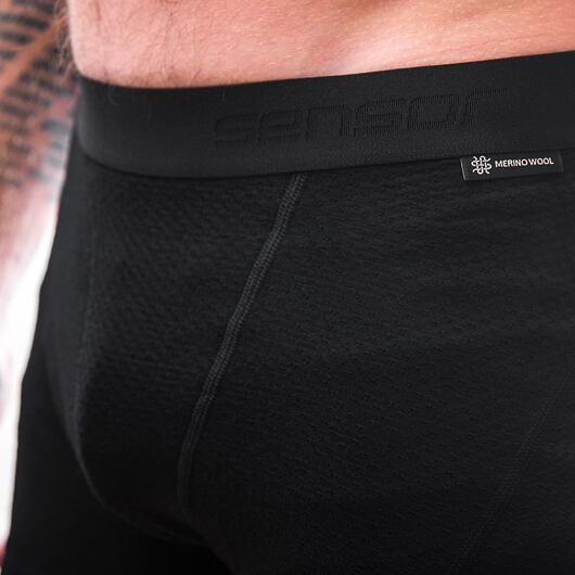 Sensor | Merino DF Boxers - Farba: Čierna, Veľkosť: M
