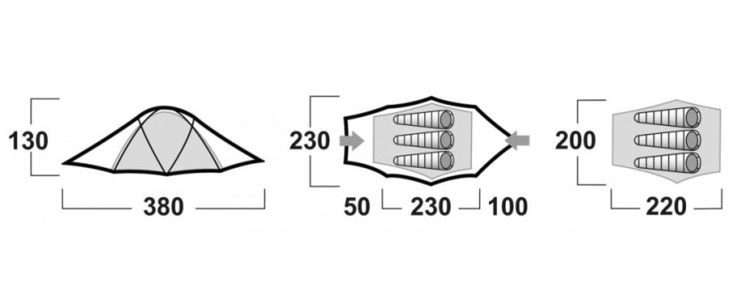 Husky | Fighter 3-4 - Farba: Tmavá Zelená