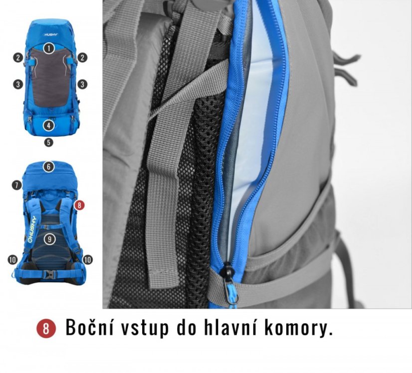 Husky | Rony 50 New - Farba: Vínová, Veľkosť: 50 L