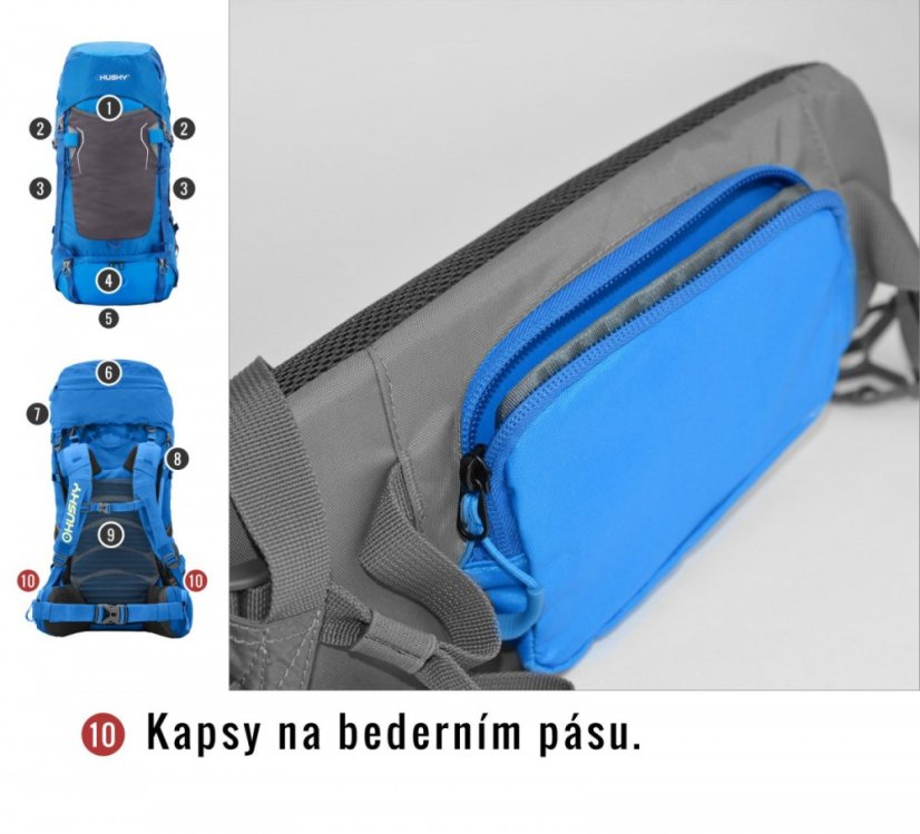 Husky | Rony 50 New - Farba: Vínová, Veľkosť: 50 L