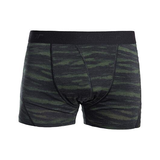 Sensor | Merino Impress Boxers - Farba: Čierna / Camo, Veľkosť: M