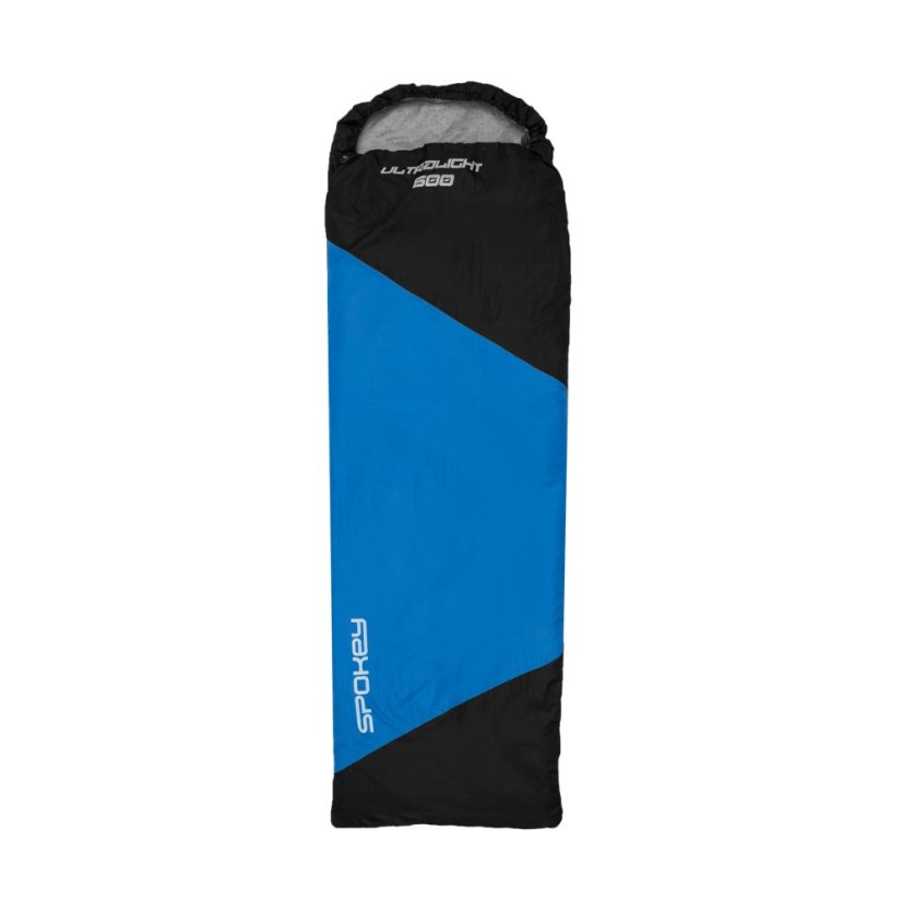 Spokey | Ultralight 600 - Strana zipsu: Pravá, Farba spacáku: Čierno - sivý