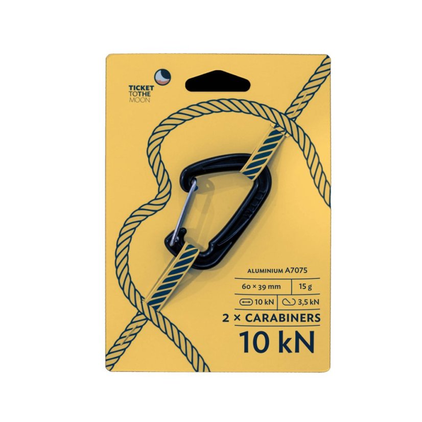 TTTM | Carabiner - Farba: Black 10 kN