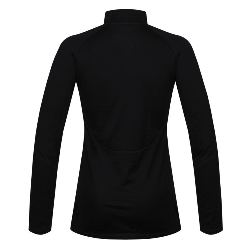 Husky | Merino 100 L Tričko Zip LS - Farba: Čierna, Veľkosť: XL