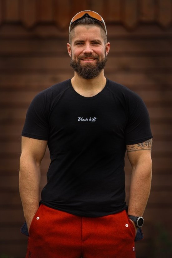 Black Hill | Pánske Merino Hodvábne Tričko KR S180 - Farba: Žltá, Veľkosť: M