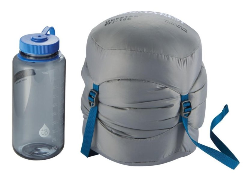 Therm-a-rest | Questar - Strana zipsu: Ľavá, Farba spacáku: Balsam, Výška postavy: Long