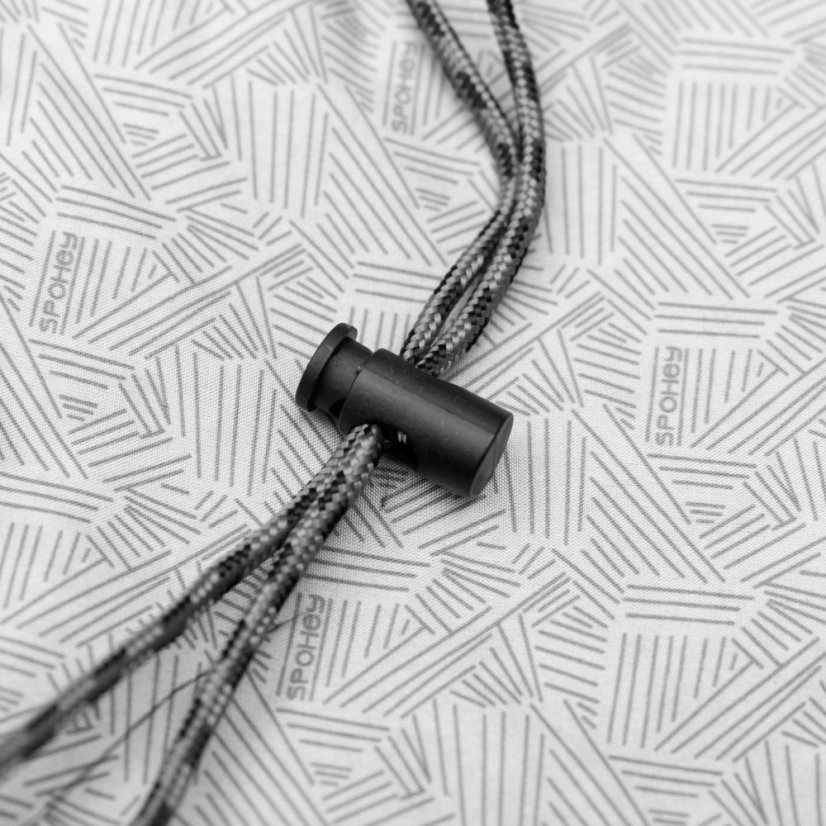 Spokey | Ultralight 600 - Strana zipsu: Pravá, Farba spacáku: Čierno - sivý