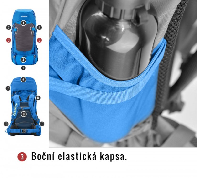Husky | Rony 50 New - Farba: Vínová, Veľkosť: 50 L