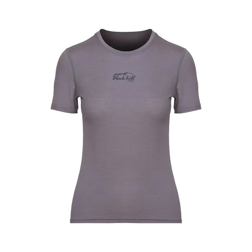 Black Hill | Merino Women T-Shirt KR S160 - Farba: Sivá, Veľkosť: M