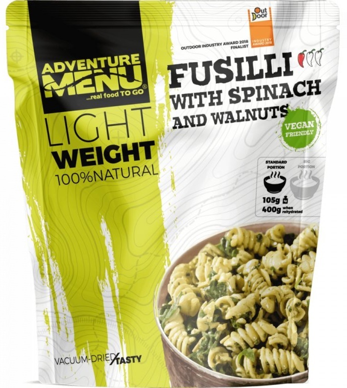 Adventure Menu | Fusilli so Špenátom