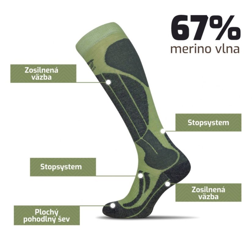 Black Hill | SkiTour Performance - Farba: Zelená/Antracit, Veľkosť: 35-38