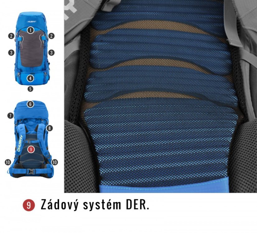 Husky | Rony 50 New - Farba: Vínová, Veľkosť: 50 L