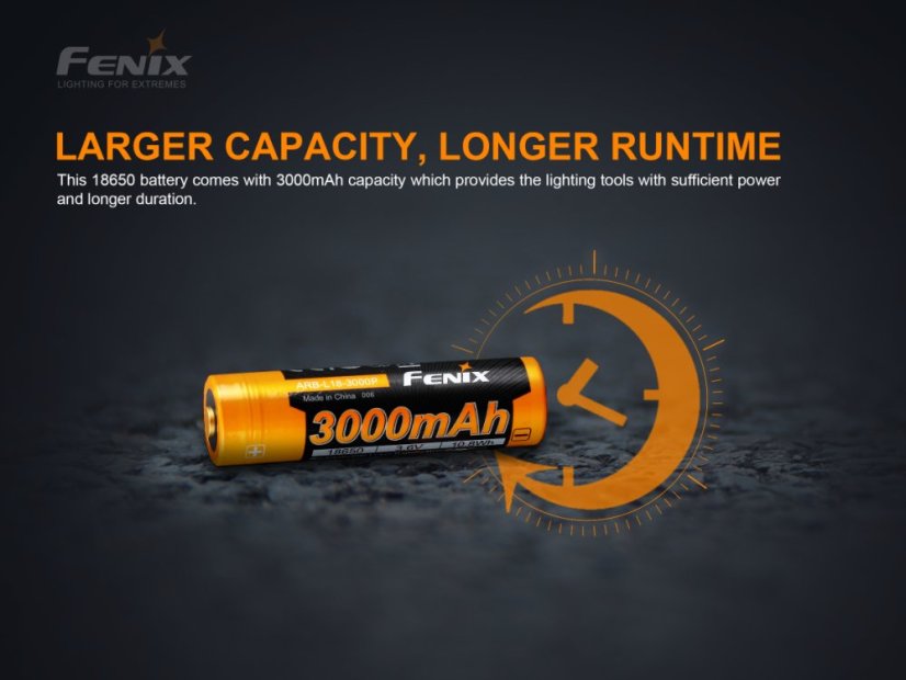 Fenix | Akumulátor 18650 High Current - Kapacita: 3000 mAh