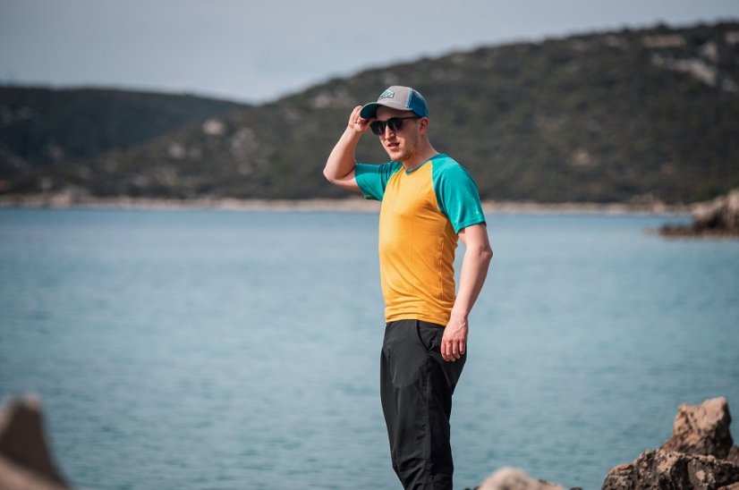 Black Hill |  KR UVprotection140 - Farba: Žltá / Smaragd, Veľkosť: M