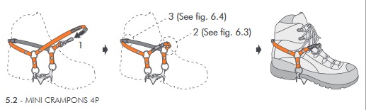 Climbing Technology | Mini Crampon 4P - Veľkosť: UNI, Upínanie: Universal - Classic