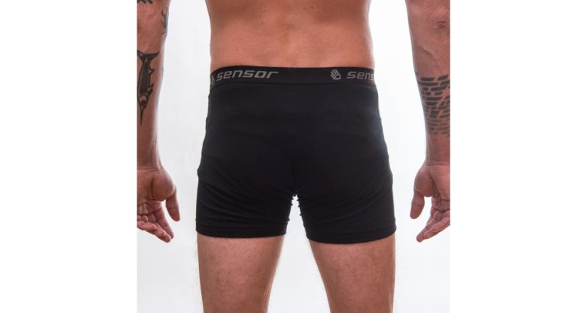 Sensor | Merino Active Boxers 3-pack - Farba: Čierna / Modrá / Deep Blue, Veľkosť: M