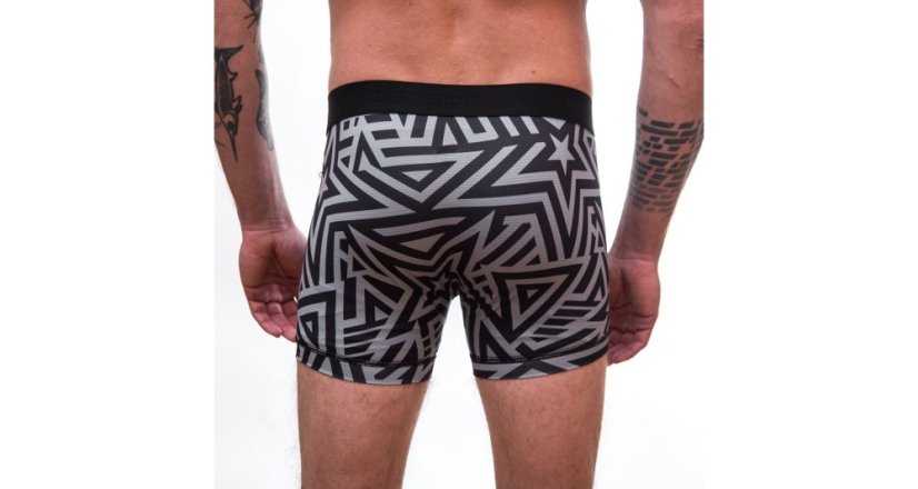 Sensor | Coolmax Impress Boxers - Farba: Čierna / Stars, Veľkosť: 2XL