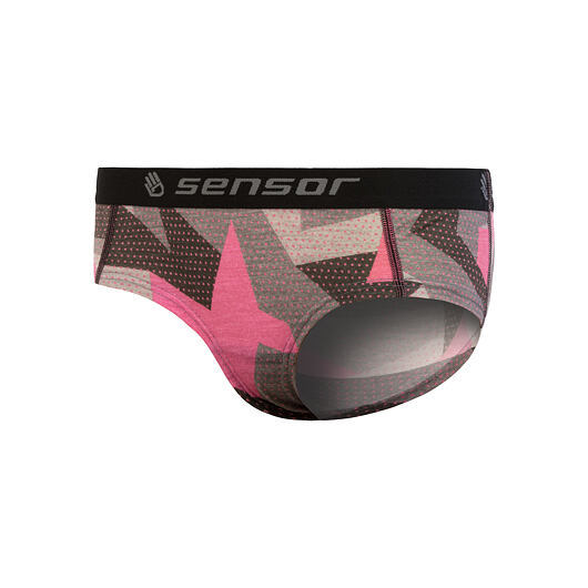 Sensor | Merino Impress Briefs W - Farba: Čierna / Pattern, Veľkosť: M