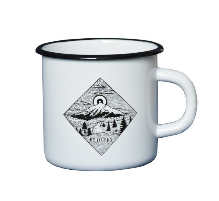 Husky | Plechový Hrnček - Farba: Vzor Chata