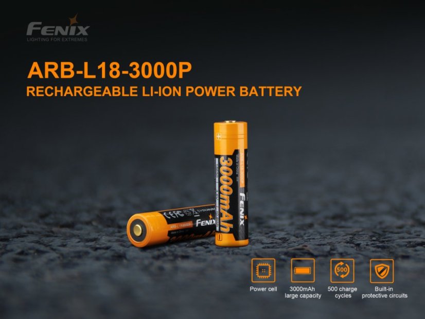 Fenix | Akumulátor 18650 High Current - Kapacita: 3000 mAh