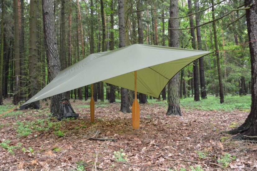 Warmpeace | Shelter Tarp - Farba: Olive Green